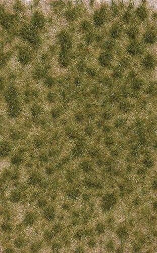 Grass Tuft Sheet -- 2-Color Long Spring Tufts 1/4` .6cm Tall, 5-7/16 x 3-7/16` 13.8 x 8.8cm, ALL, Busch Gmbh & Co Kg 3536