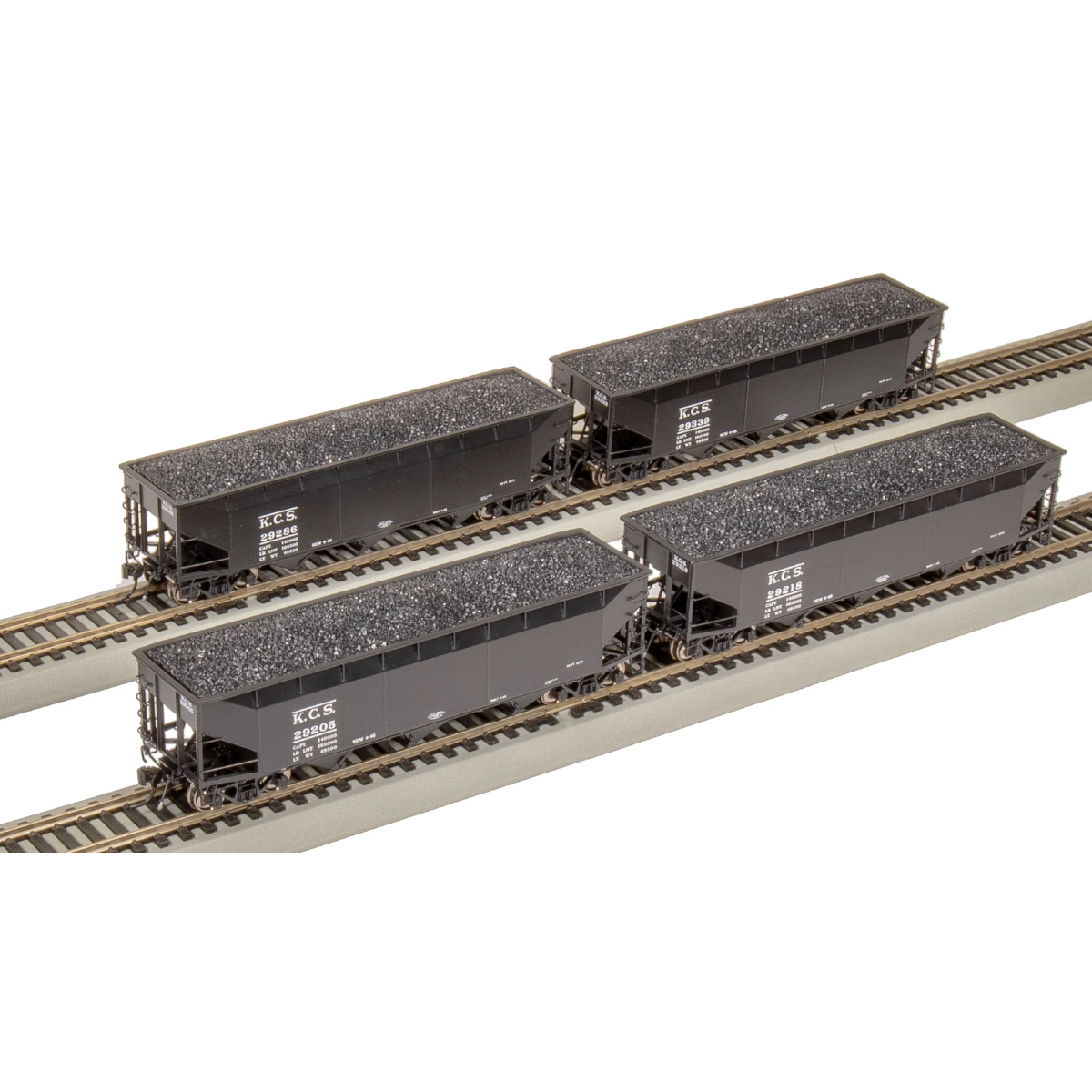 Hopper - AAR 70-ton Triple Hopper KCS - 4-PACK - HO - Broadway Limited Imports - 8112