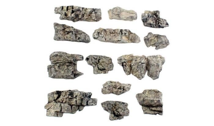 Rock Outcroppings - Ready Rocks -- 13 Pieces, ALL, Woodland Scenics 1139