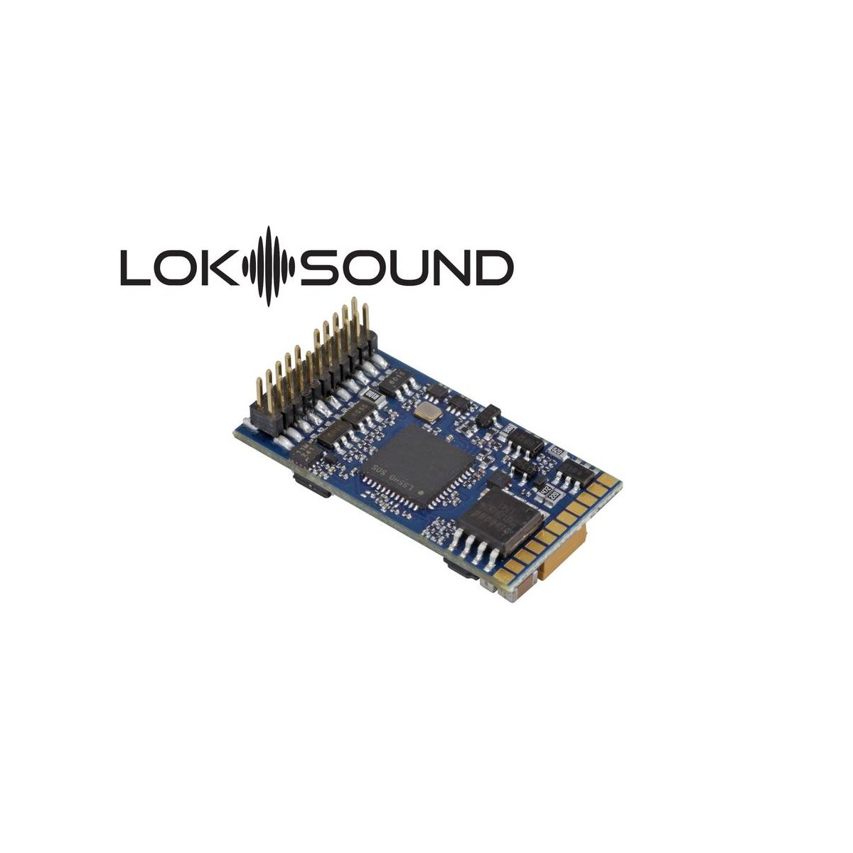 Decoder - LokSound 5 DCC-MM-SX-M4 "blank decoder" PluX22 with speaker 11x55 mm - HO, O - ESU 58412