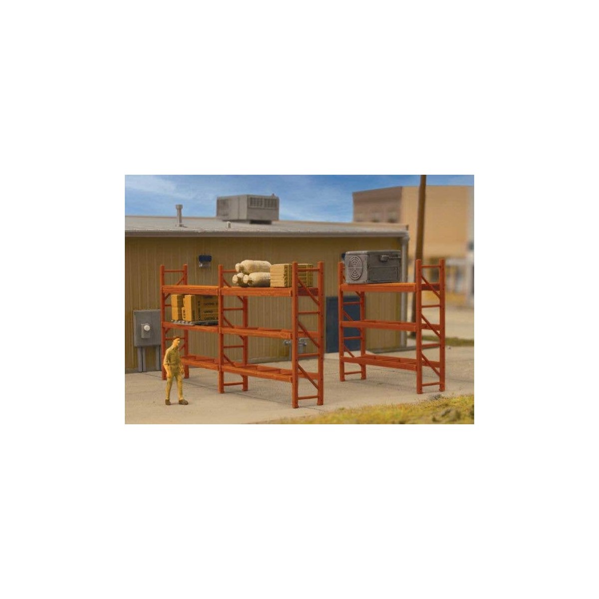 Pallet Rack Kit -- Kit, HO, Walthers SceneMaster 4256