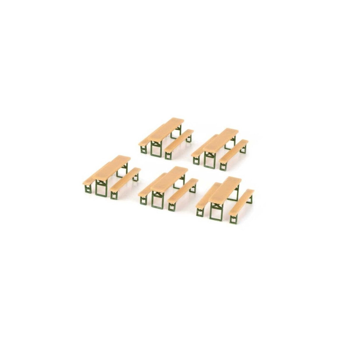 Picnic Tables -- Kit pkg(5), HO, Walthers SceneMaster 4190