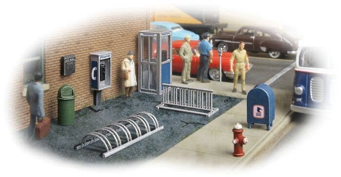 City Street Accessory Package -- Kit, HO, Walthers SceneMaster 4121