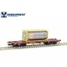 Flat wagon - CP Sgmms 109 - HO - Sudexpress S450109