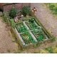 Farm Garden w/Accessories -- Kit, HO, Busch Gmbh & Co Kg 1254