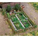 Farm Garden w/Accessories -- Kit, HO, Busch Gmbh & Co Kg 1254