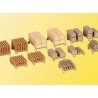 Assorted Cut Wood Loaded Pallets pkg(13), HO, Kibri 38607