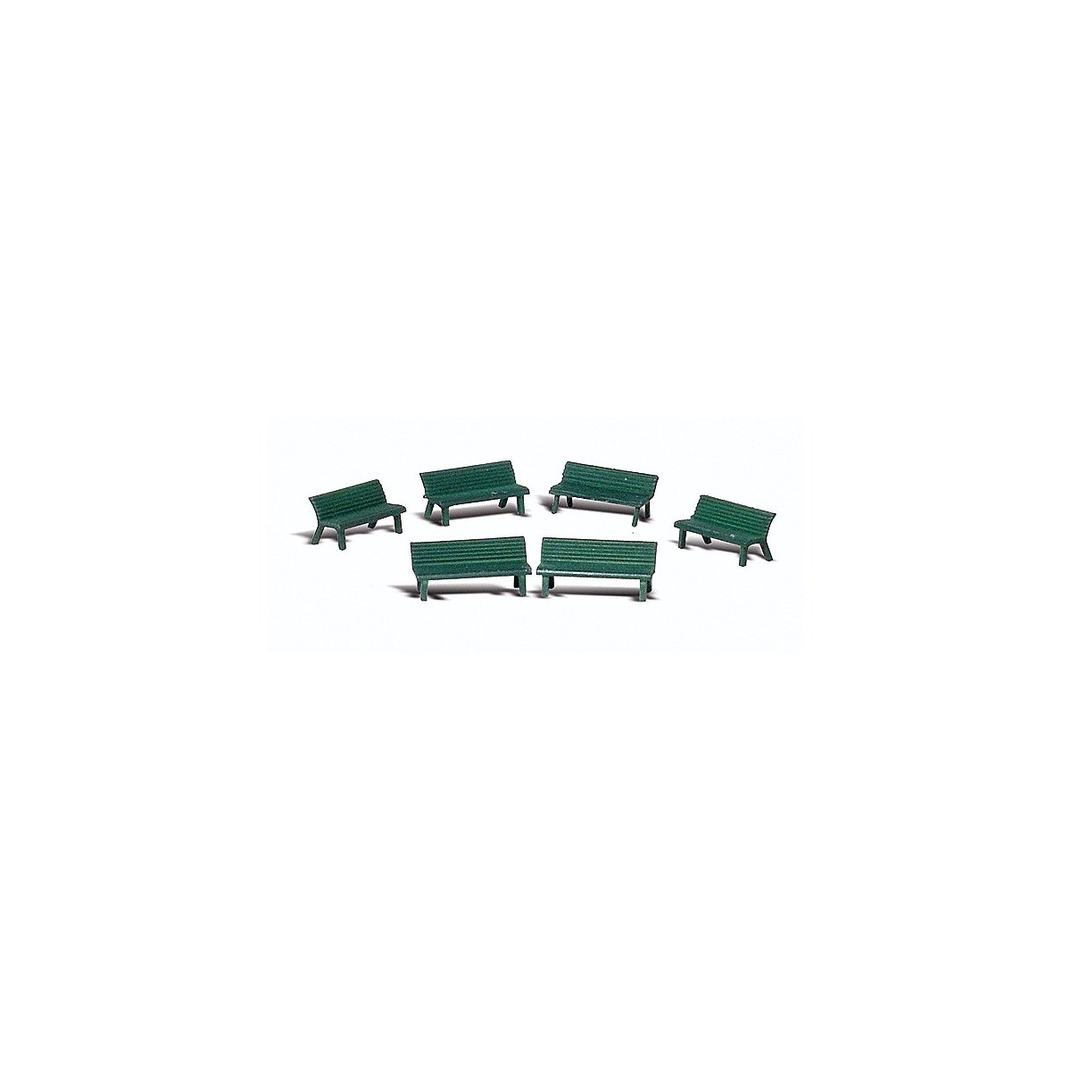 Scenic Accents(R) Details -- Park Benches pkg(6), N, Woodland Scenics 2181