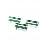 Park Benches -- Green pkg(3), N, Kato USA Inc 85211065