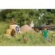 Archery Range - Action Set -- Figure with Bow, Target, Hay Bales, HO, Busch Gmbh & Co Kg 7865