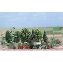 Garden Detail Set - Kit, HO, Busch Gmbh & Co Kg 1211