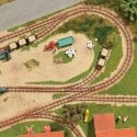 Non-Operating Track Set - Feldbahn -- Includes 40 Non-Operable Track Sections, 3 Turnout Pairs, N, Busch Gmbh & Co Kg 8079