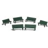 Scenic Accents(R) Figures -- Park Benches pkg(6), O, Woodland Scenics 2758