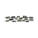Scenic Accents(R) Figures -- Assorted Skids pkg(15), N, Woodland Scenics 2161