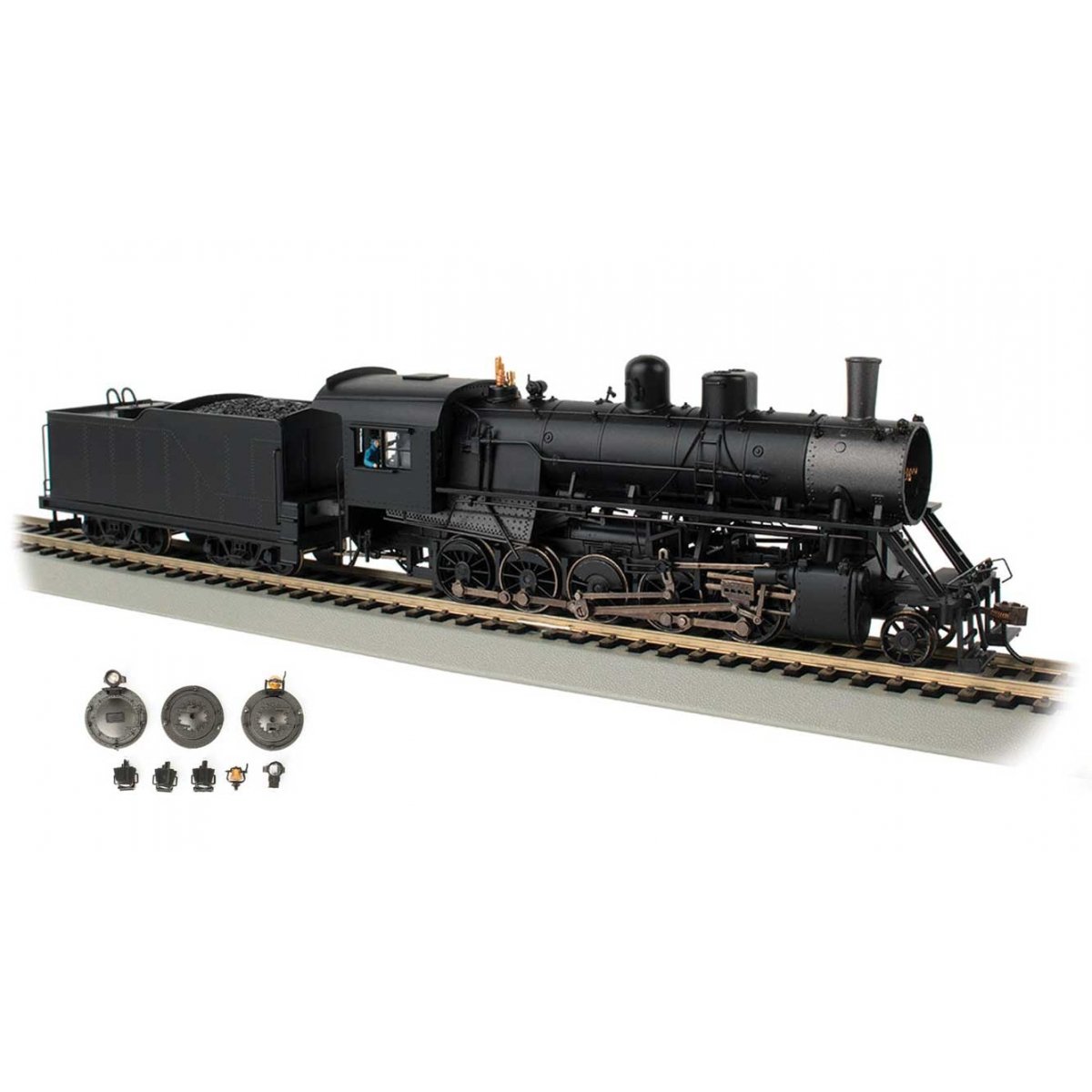 Steam locomotive - Baldwin 2-10-0 Russian Decapod - WowSound and DCC - Spectrum - Painted Unlettered - Bahmann 85405