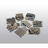 Scenic Details(R) (Unpainted Metal Castings) -- Assorted Skids, HO, Woodland Scenics 204