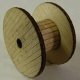 Cable Reel 3-Pack - Kit (Laser-Cut Wood) -- 5/8 x 1-1/16′ Diameter, HO, GCLaser 1119