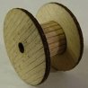 Cable Reel 3-Pack - Kit (Laser-Cut Wood) -- 5/8 x 1-1/16′ Diameter, HO, GCLaser 1119
