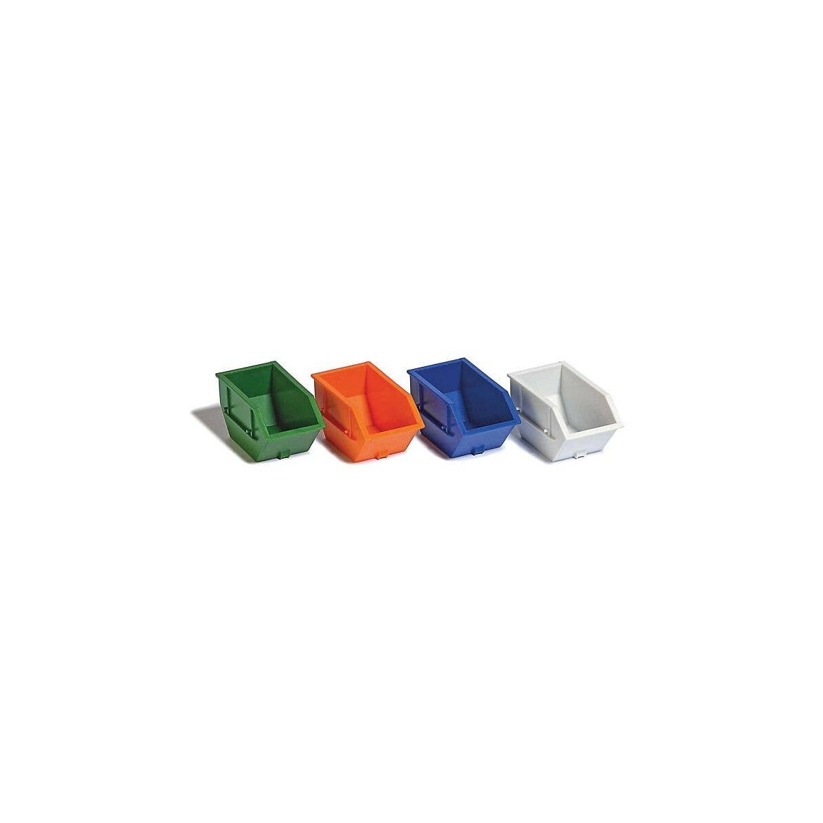 2.75yd 2.5m Cu. Dumpster 4-Pack -- 1 Each: Green, Orange, Blue, White, HO, Busch Gmbh & Co Kg 7753