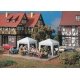 Party Tents pkg(2) -- 1-13/32 x 1-13/32 x 1-5/8′ 3.5 x 3.5 x 4cm, HO, Vollmer Gmbh 45130