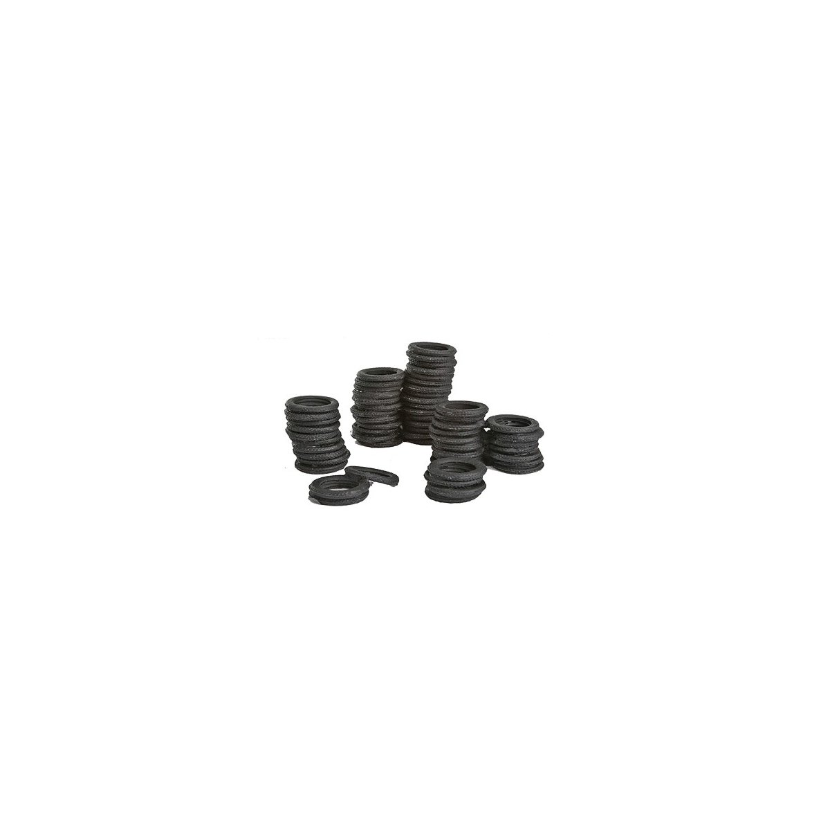 Tire Stacks -- Unpainted, O, Bar Mills LLC 4012