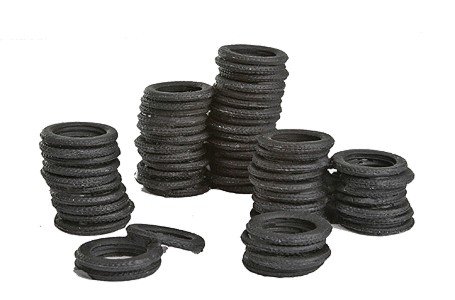 Tire Stacks -- Unpainted, O, Bar Mills LLC 4012