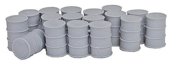 55-Gallon Drums w/Closed Tops -- Unpainted, O, Bar Mills LLC 4017