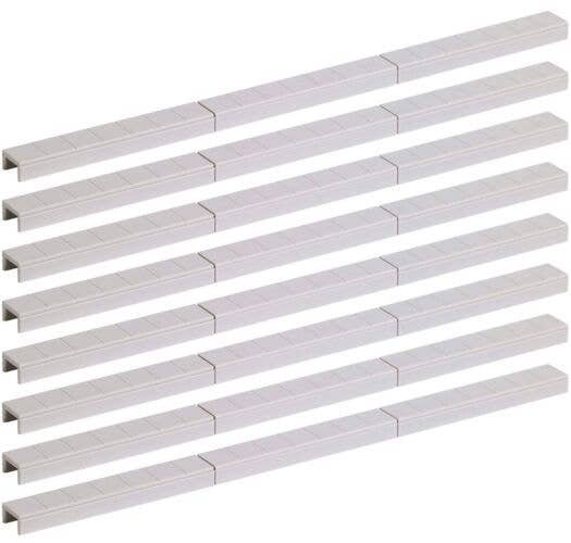 Cable Ductwork -- 5/16` .8cm Wide, 46` 117cm Total Length, 24 Pieces, HO, Busch Gmbh & Co Kg 7777