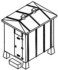 Instrument Shed -- 6 x 8′, HO, Details West 907