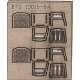 Wood Chairs -- Straight, O, B.T.S. 13016