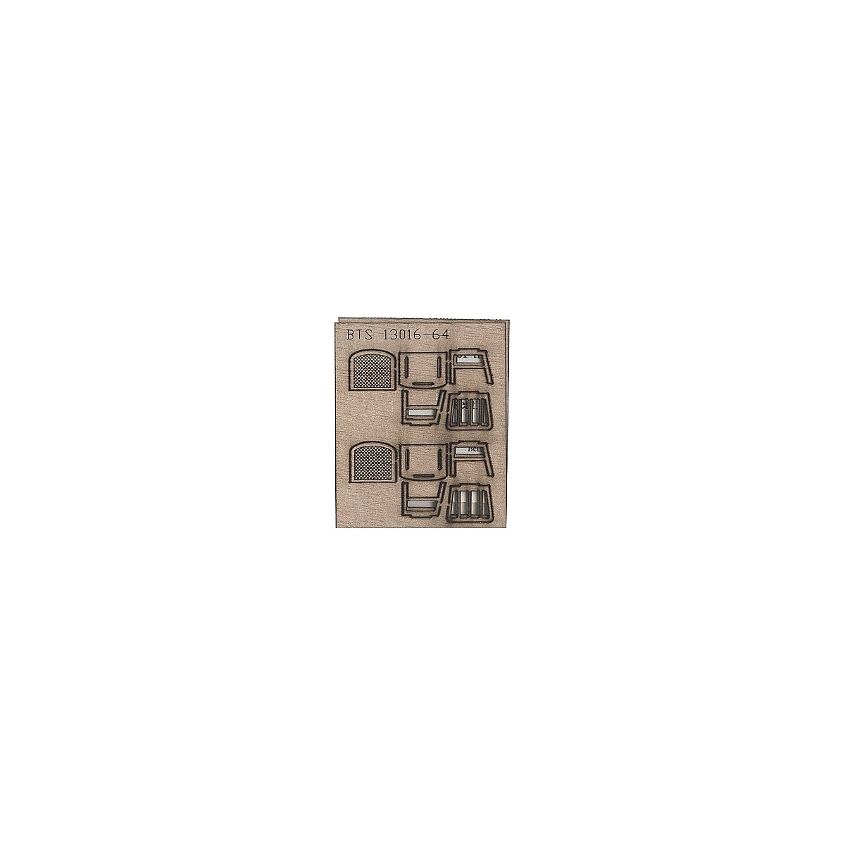 Wood Chairs -- Straight, O, B.T.S. 13016