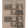 Wood Chairs -- Straight, O, B.T.S. 13016