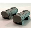 Unpainted Resin Castings -- Bulk Fuel Tanks pkg(2), N, Bar Mills LLC 1007