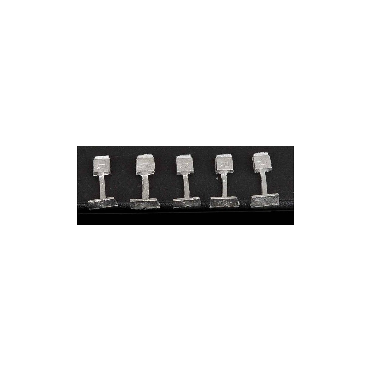 Letter Boxes -- Unpainted Metal Castings pkg(5), HO, Durango Press 217