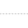 Real Metal Chain Fence w/Stanchions -- 5/8 x 11-13/16′ 1.6 x 30cm, HO, Busch Gmbh & Co Kg 1023