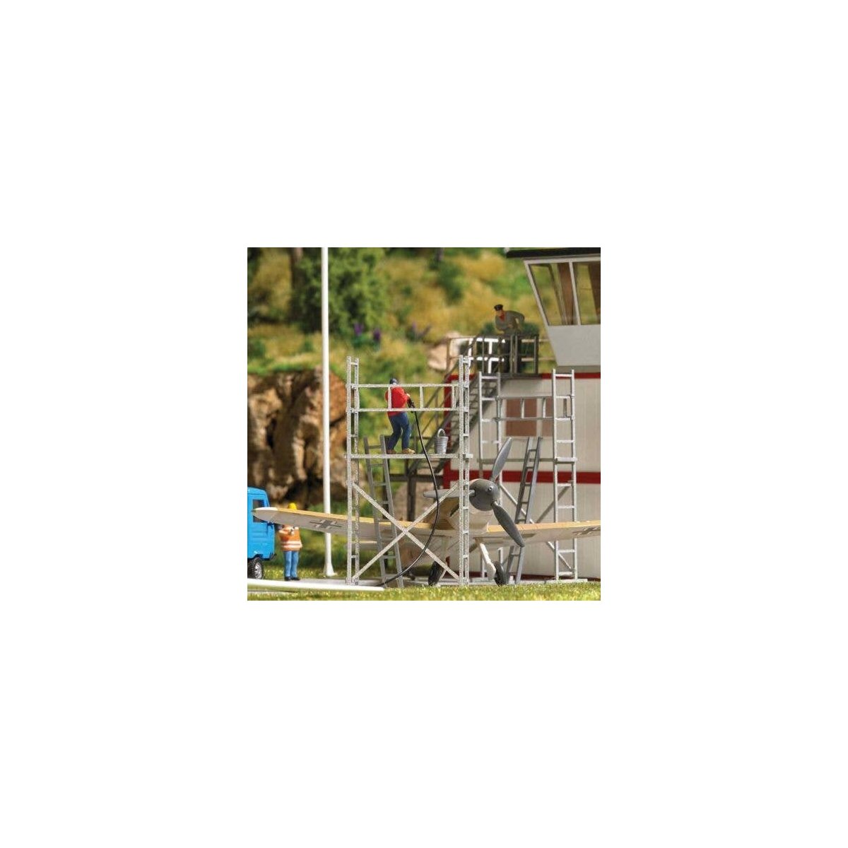 Aluminum Scaffolding - Kit, HO, Busch Gmbh & Co Kg 1373