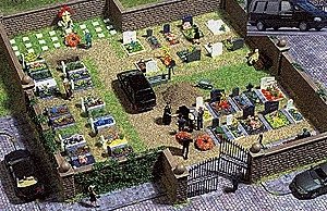 Cemetery -- Kit, HO, Busch Gmbh & Co Kg 6049