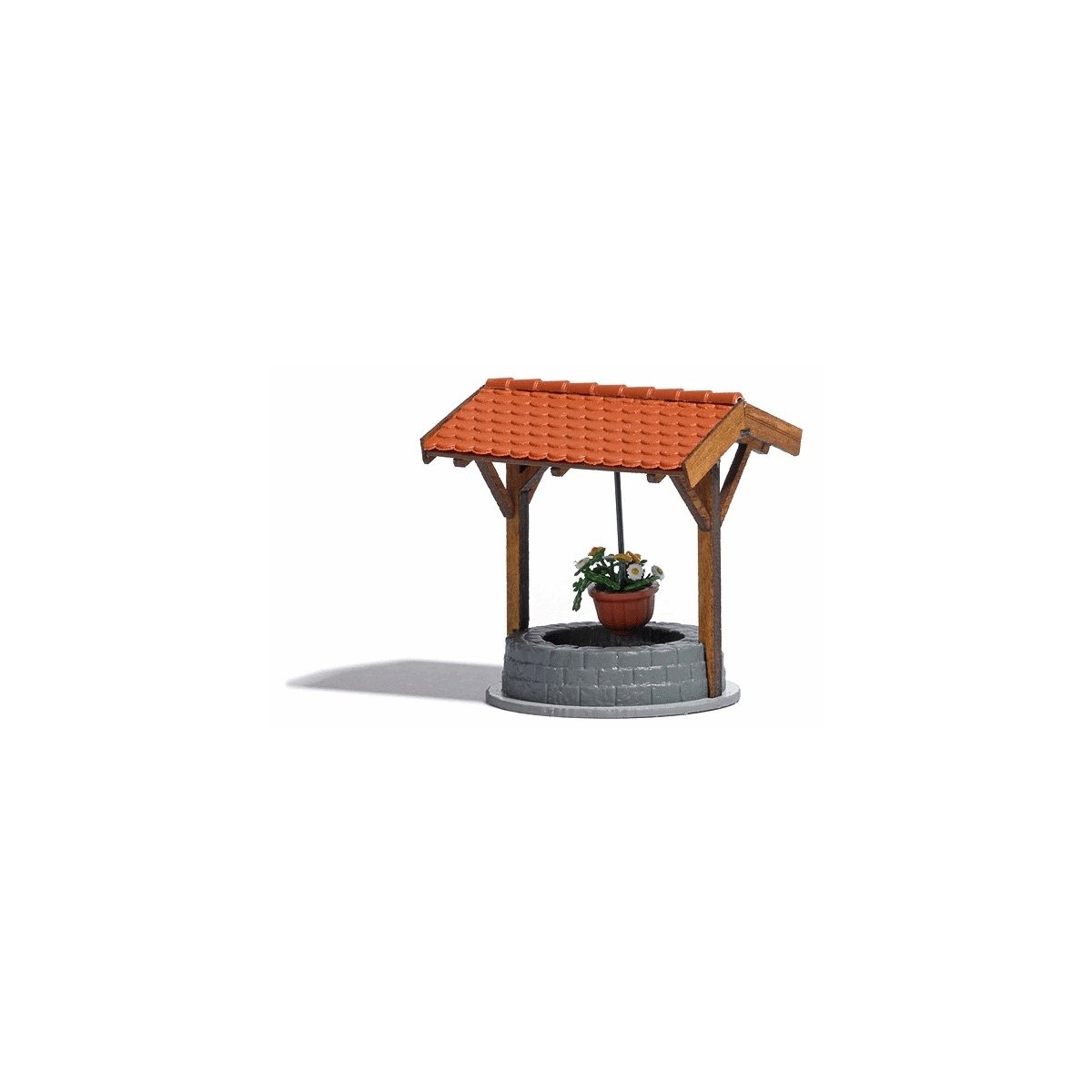 Covered Well w/Flowers -- Kit, HO, Busch Gmbh & Co Kg 1524