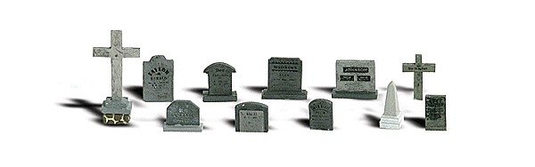 Scenic Accents(R) -- Tombstones pkg(11), N, Woodland Scenics 2164