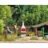 Stone Chimney Barbecue with Glowing Fire - Action Set -- 14-16V, HO, Busch Gmbh & Co Kg 5403