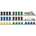 Garbage & Trash Set, HO, Busch Gmbh & Co Kg 1136