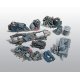 Scenic Details(R) (Unpainted Metal Castings) -- Assorted Junk Piles, HO, Woodland Scenics 205