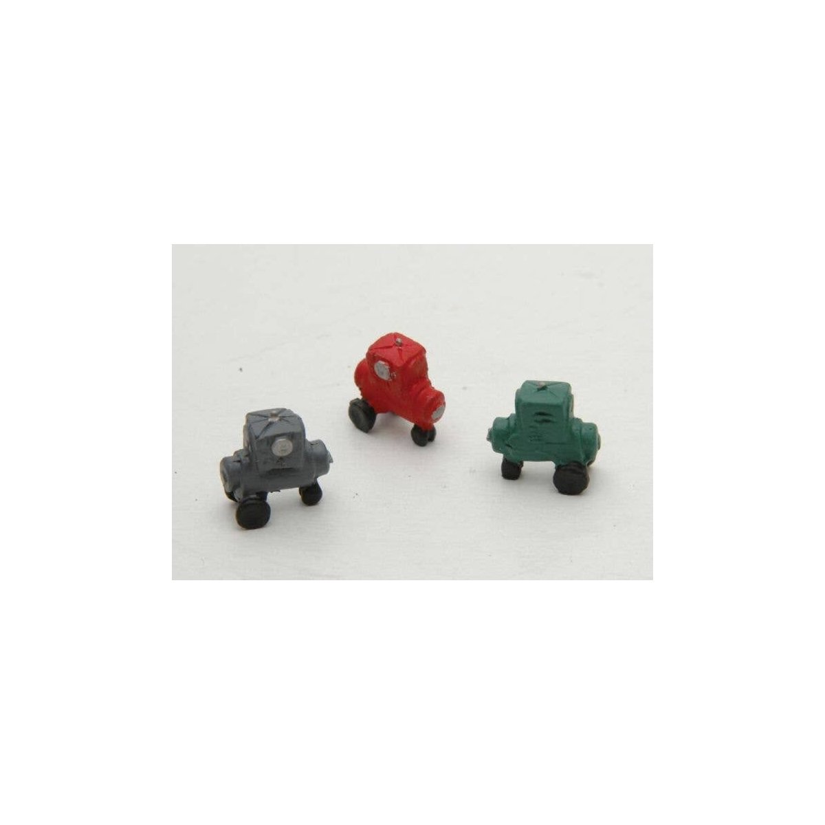 4-Wheel Welding Carts -- Unpainted Metal Castings pkg(3), HO, Durango Press 167