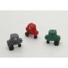 4-Wheel Welding Carts -- Unpainted Metal Castings pkg(3), HO, Durango Press 167