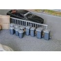 Trash Cans -- Kit pkg(12), HO, Faller Gmbh 180905