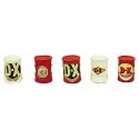 Custom Oil Barrel pkg(5) -- DX (red, cream), HO, JL Innovative Design 559