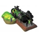 Tank Car Accident Scene -- Area 51 Tank Car on Side and Spilled Load, O, Lionel 2529050
