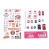 Decorated Ultimate Detail Set -- Mobil Gas Station, HO, JL Innovative Design 952