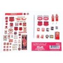 Decorated Ultimate Detail Set -- Phillips 66 Gas Station, HO, JL Innovative Design 953