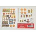 Decorated Ultimate Detail Set -- Shell Gas Station, HO, JL Innovative Design 954